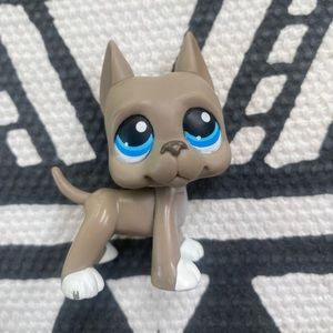 Littlest Pet Shop Great Dane # 184 Grey Rare LPS Dog